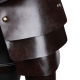 Unisex Brown PU Leather Vintage Armor