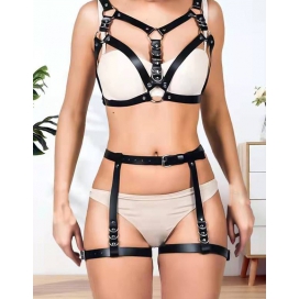 KinkHarness Chest Harness With Pants Set