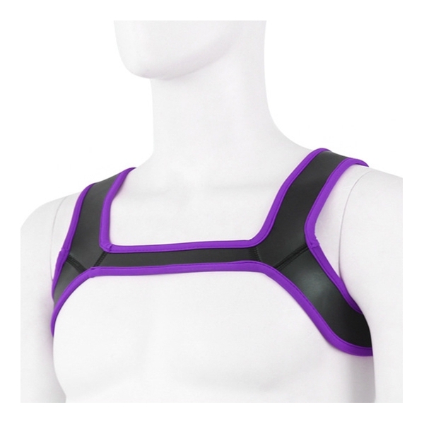 Double Shoulder Wide Straps Harness Belt PURPLE