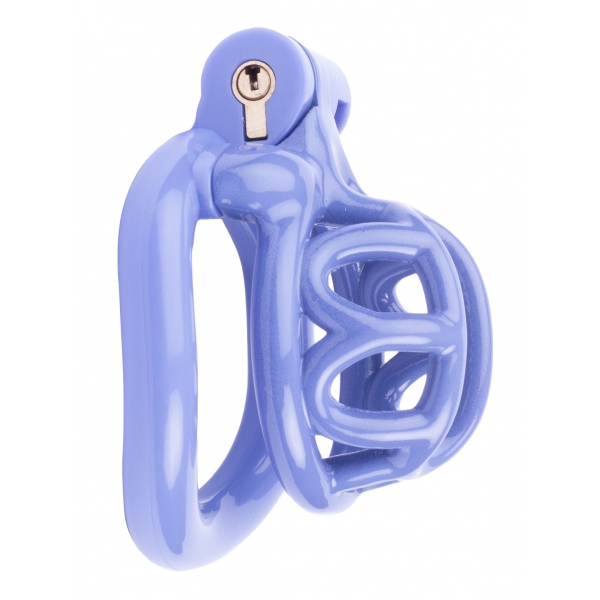 Turtle Chastity Device With 4 Penis Rings BLUE