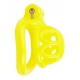 Turtle Chastity Device With 4 Penis Rings JAUNE