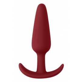 Shots Toys Slim Butt Silicone Plug 7.5 x 2cm Red