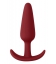 Slim Butt Silicone Plug 7.5 x 2cm Red