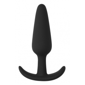 Slim Butt Silicone Plug 7.5 x 2cm Black