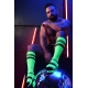 Calzini alti LOGO KNEE Verde Neon