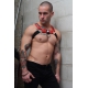 Lighted Harness POUNDTOXN BULLDOG Red