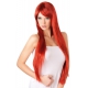 Lang rood haar pruik