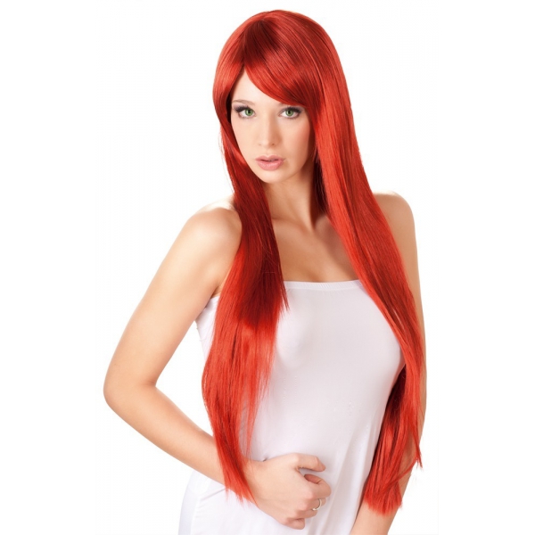 Perücke Langes Haar Rot