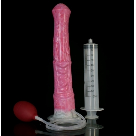 PINKALIEN Squirting Silicone Dildo - 15 PINK