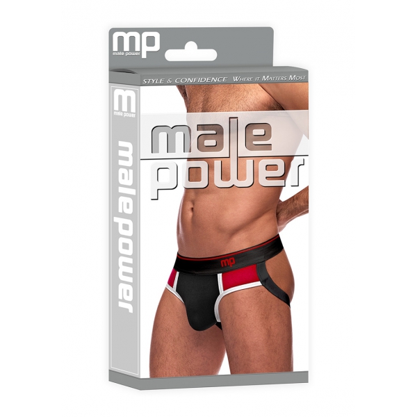 RETRO SPORT Jockstrap Zwart-Rood