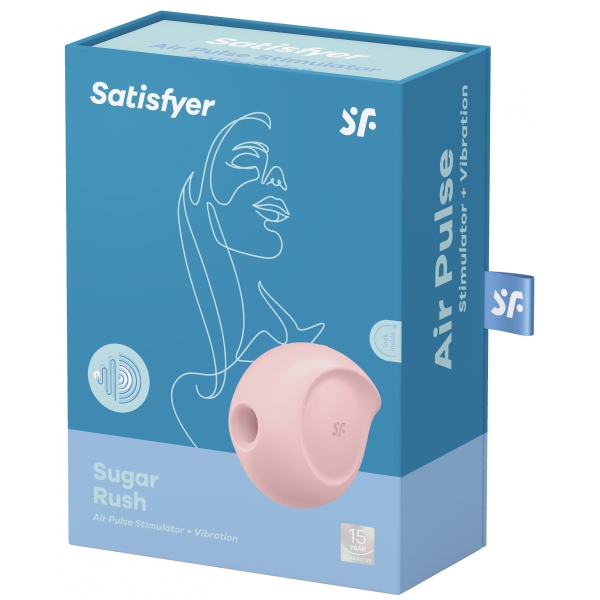 Stimolatore clitorideo rosa Sugar Rush Satisfyer