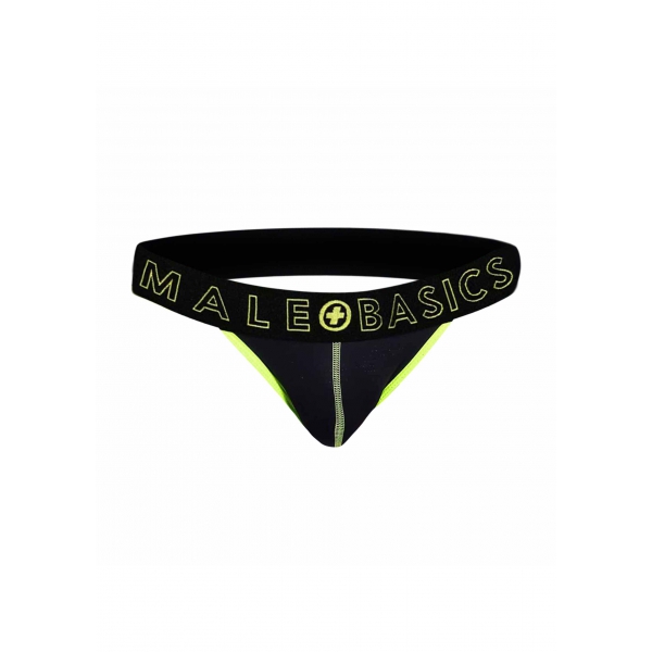 Suspensorio NEON MaleBasics Negro-Amarillo