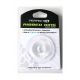 Soft Ballstretcher Ribbed Ring 18mm Clear