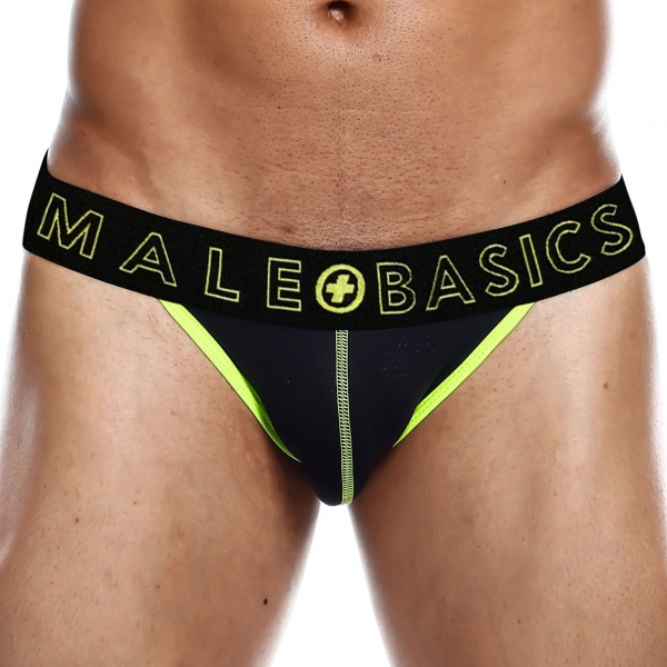 Spijkerbroek NEON MaleBasics Zwart-Geel