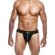 Thong NEON MaleBasics Black-Yellow