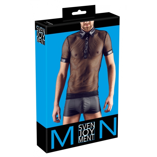 NET MEN sexy T-shirt Zwart