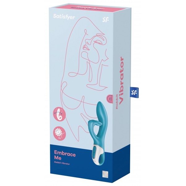 Vibro Rabbit EMBRACE ME Satisfyer 20cm Azul