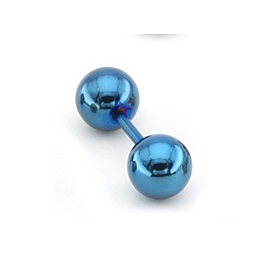 Ohrstecker Ball Duo Blau