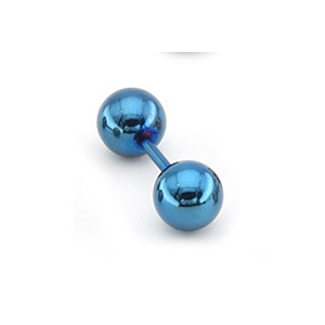 Malejewels Bal Duo Oorbel Blauw