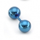 Colorful Bead Ball Ear Stud BLUE