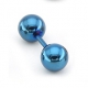Ohrstecker Ball Duo Blau
