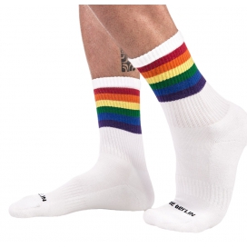 Barcode Berlin Chaussettes Half Socks Rainbow