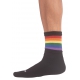 HALF SOCKS Rainbow Socken Schwarz