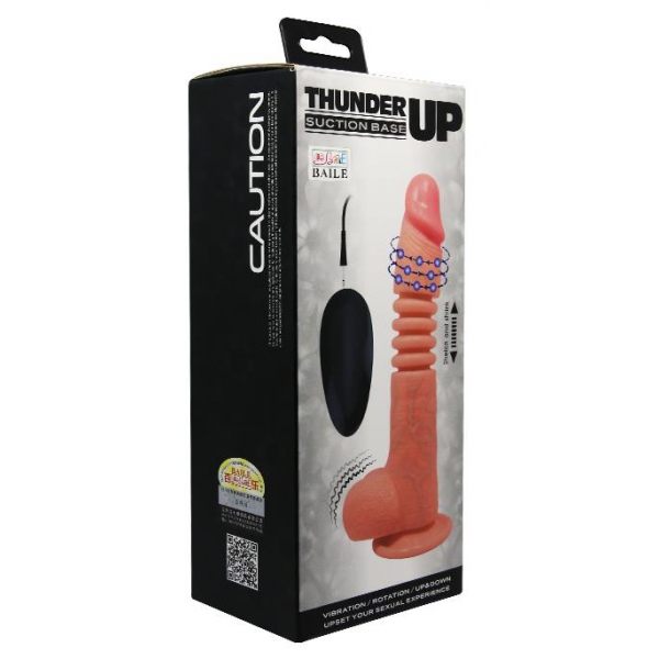 Vibrating dildo Thunder Up 17 x 4cm