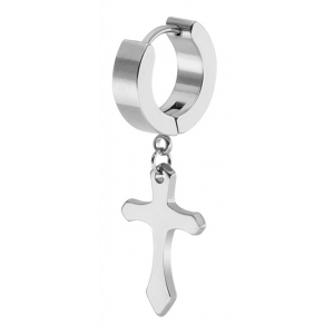 Malejewels Orecchino CROSS in argento