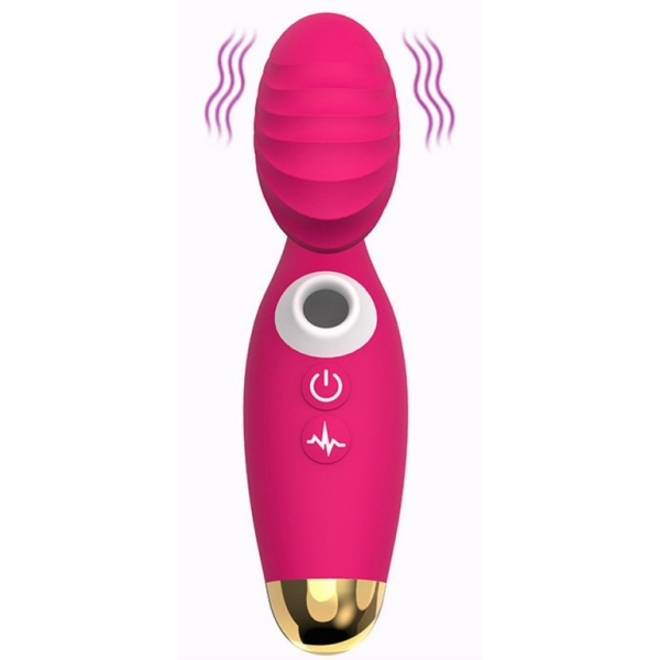 Dual Stimulation Suction Vibrator PINK