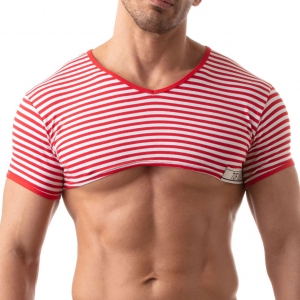 TOF Paris SAILOR Red Crop Top