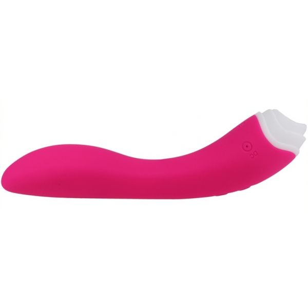 Stimolatore clitorideo e del punto G Licky 20 cm rosa