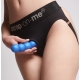 Plug Palline in silicone Strap-On-Me L 15 x 3,9 cm Blu