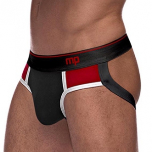 male power Jockstrap RETRO SPORT Black-Red