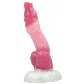 Anal Predator White Base pEACH Silica Gel Dildo - 07