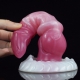 White Base Peach Silica Gel Dildo - 10