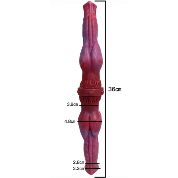 Dubbele Dildo Duo Dragon 35 x 4.8cm