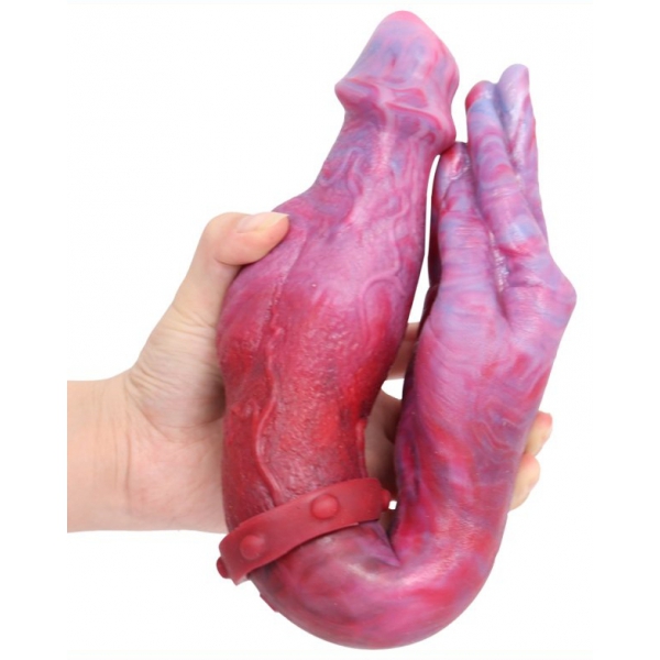 Consolador doble Duo Hand Monster 42 x 6cm