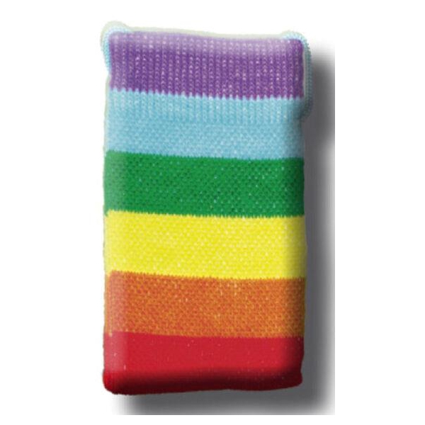 Mini astuccio in corda arcobaleno 6 x 10 cm