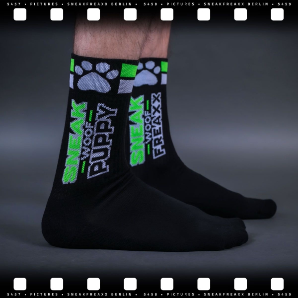 Calcetines SNEAK PUPPY Negro-Verde