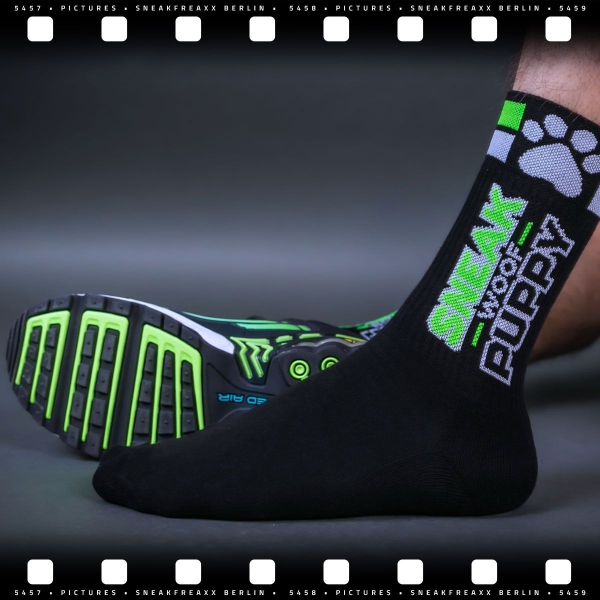 Calcetines SNEAK PUPPY Negro-Verde