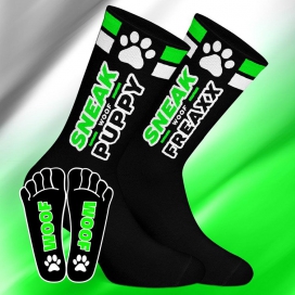 SneakFreaxx SNEAK PUPPY Sokken Zwart-Groen