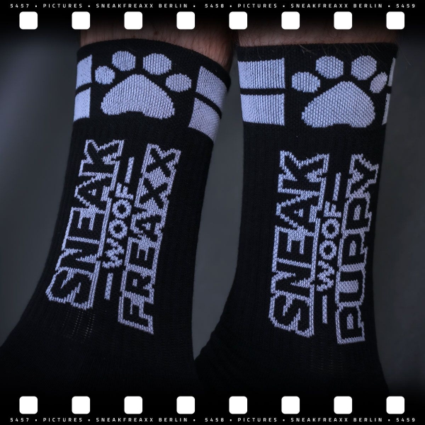 SNEAK PUPPY Socks Black-White