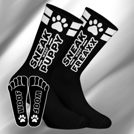 SneakFreaxx SNEAK PUPPY Socks Black-White