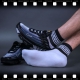WHITE BLACK SHORT Niedrige Socken Weiß-Schwarz