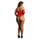 CROTCHLESS Red bodysuit