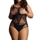 CONTRAST NET Cuerpo Grande Negro