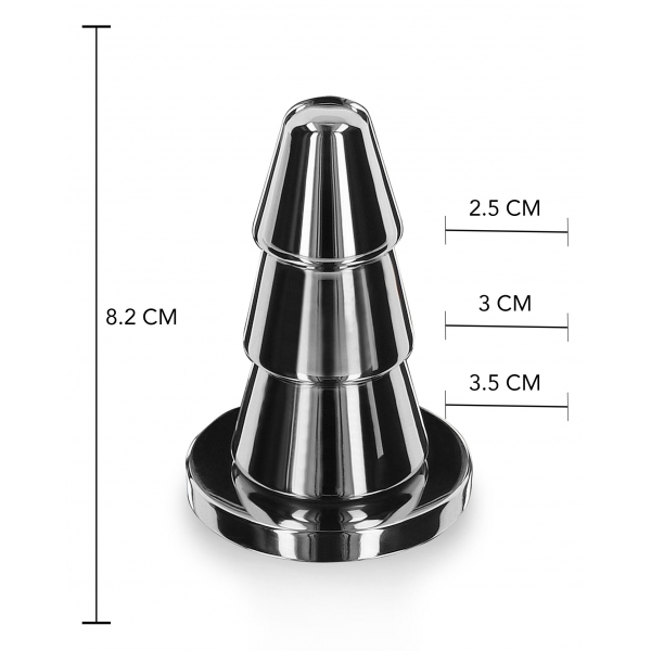 Metal Cone Steel Plug 7.5 x 3.8cm