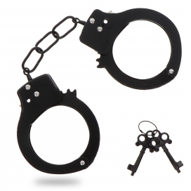 Toy Joy Metal Handcuffs Fun Cuffs Black