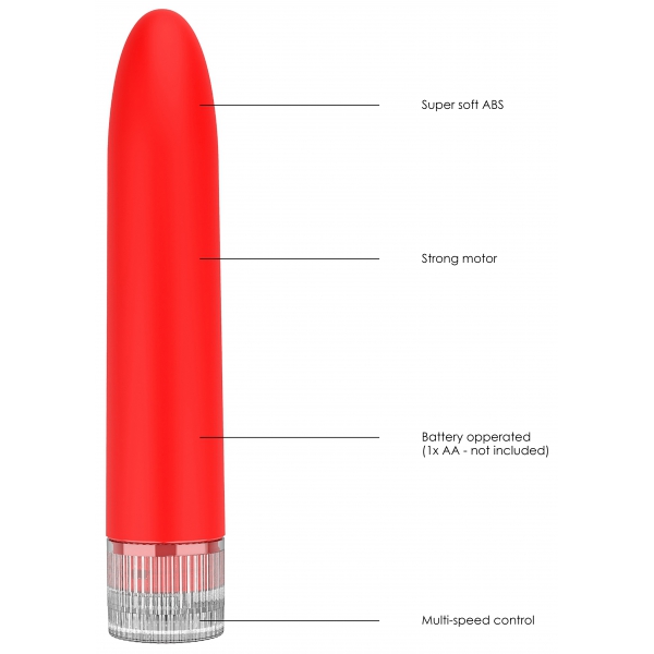 Mini Vibro Eleni 14cm Red